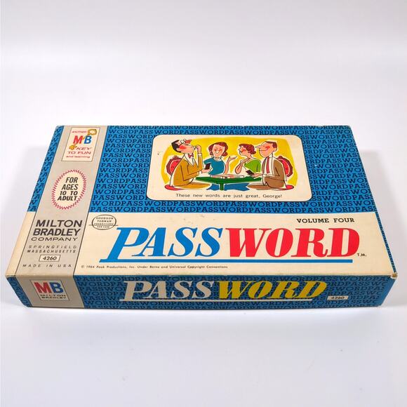 Vintage 1964 Milton Bradley Password Volume Four Board Game Complete Ages 10+ - Picture 4 of 4
